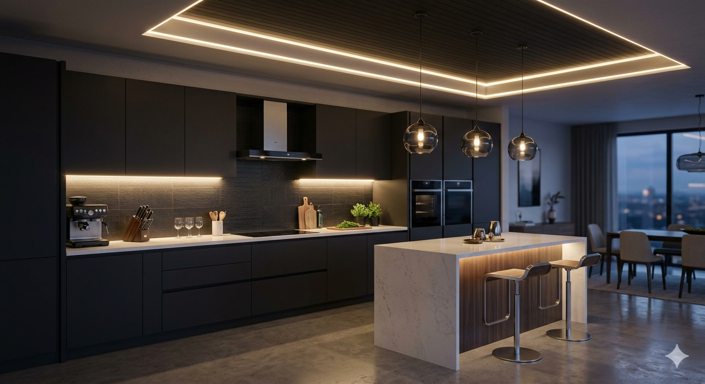 LED Şerit Aydınlatma ile Dekoratif Mekan Tasarımı