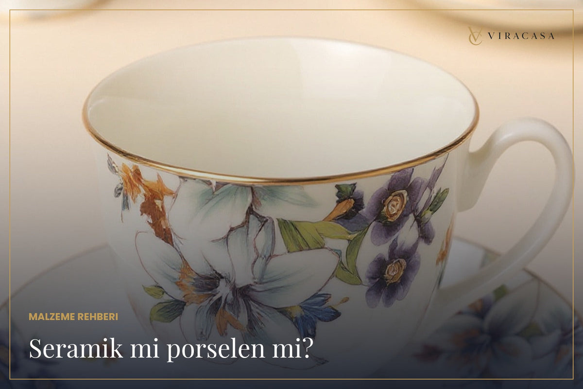 Çiçek desenli ince porselen çay fincanı yakın çekim