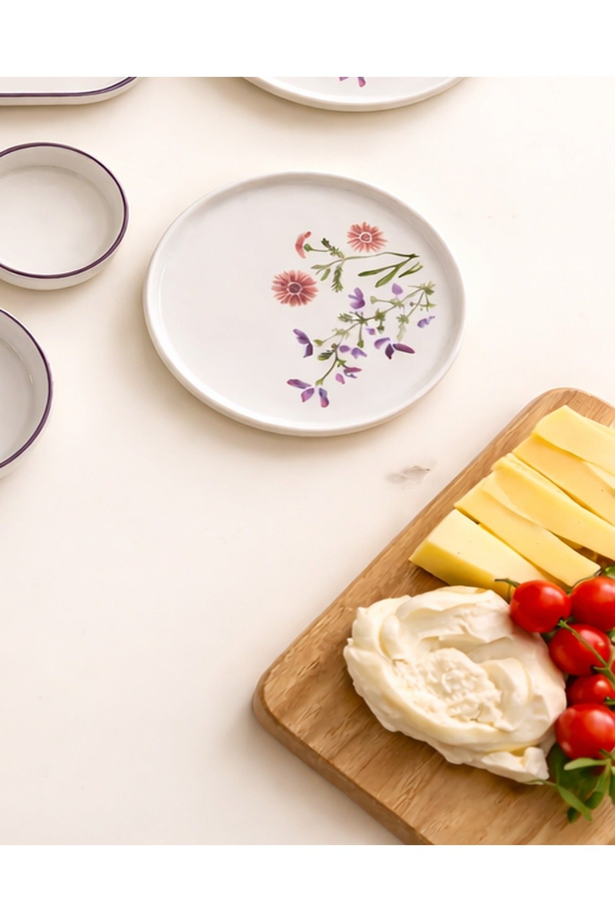 Garden 14 Parça 6 Kişilik Kahvaltı Takımı desen ve malzeme detayı