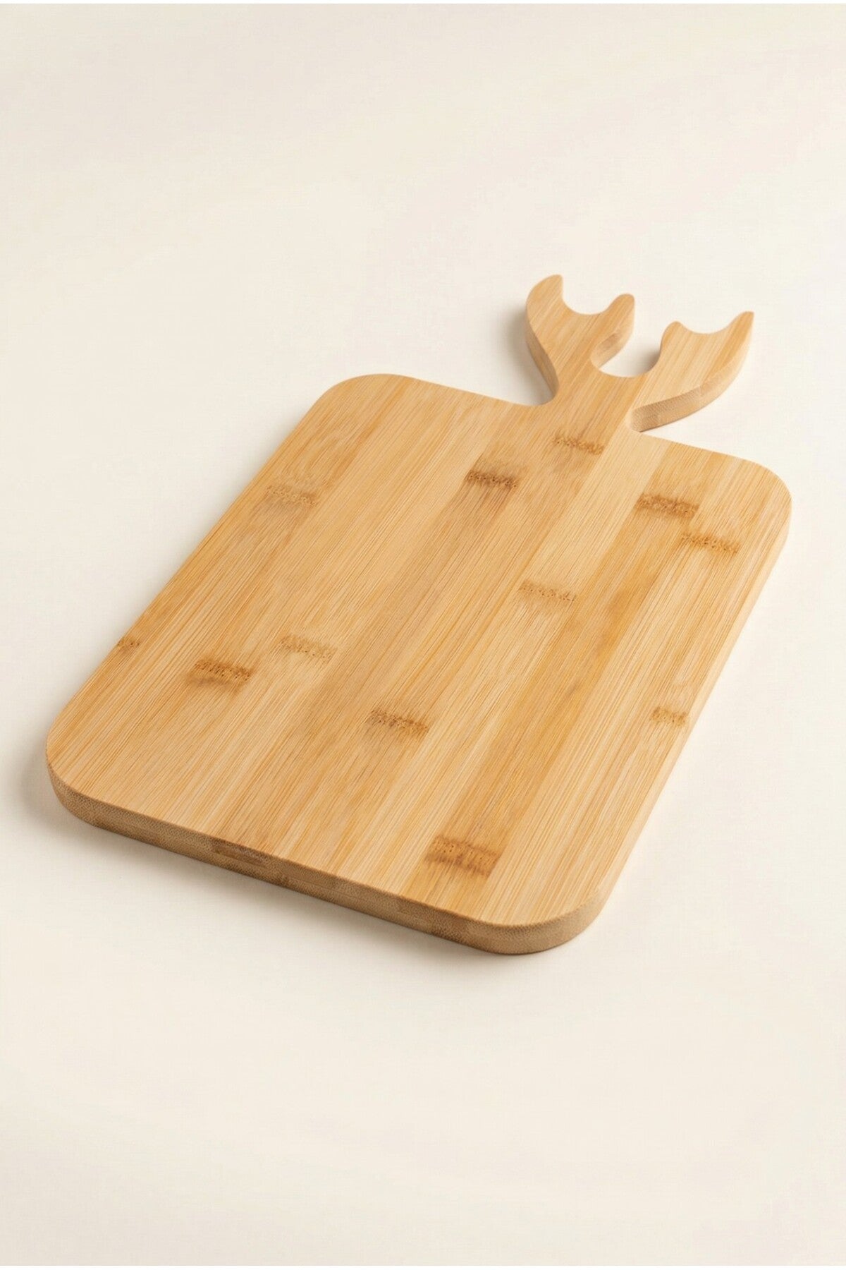 Bambu Kesme Tahtası 37x20 cm Geyik Boynuzu - Bambu Kesme Tahtası ana görseli