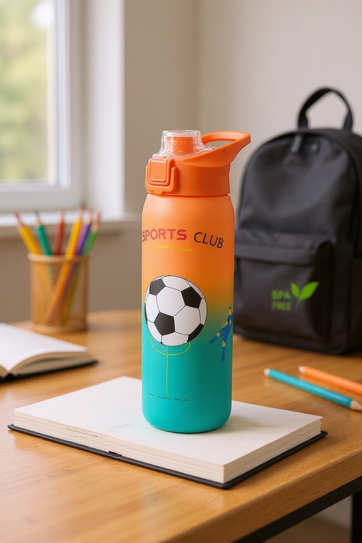 1100 ml Sports Club Matara Suluk Okul Spor kutu ve sunum görüntüsü