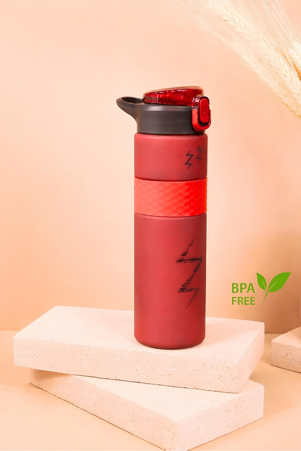 900 ml Power Up Matara Suluk Okul Spor desen ve malzeme detayı