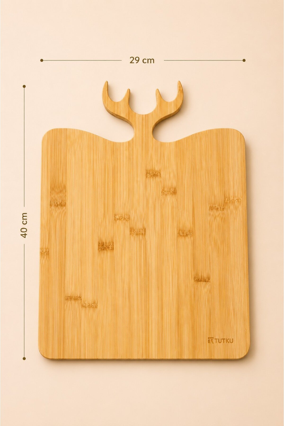 Bambu Kesme Tahtası 30x40 cm Bambu Kesim desen ve malzeme detayı