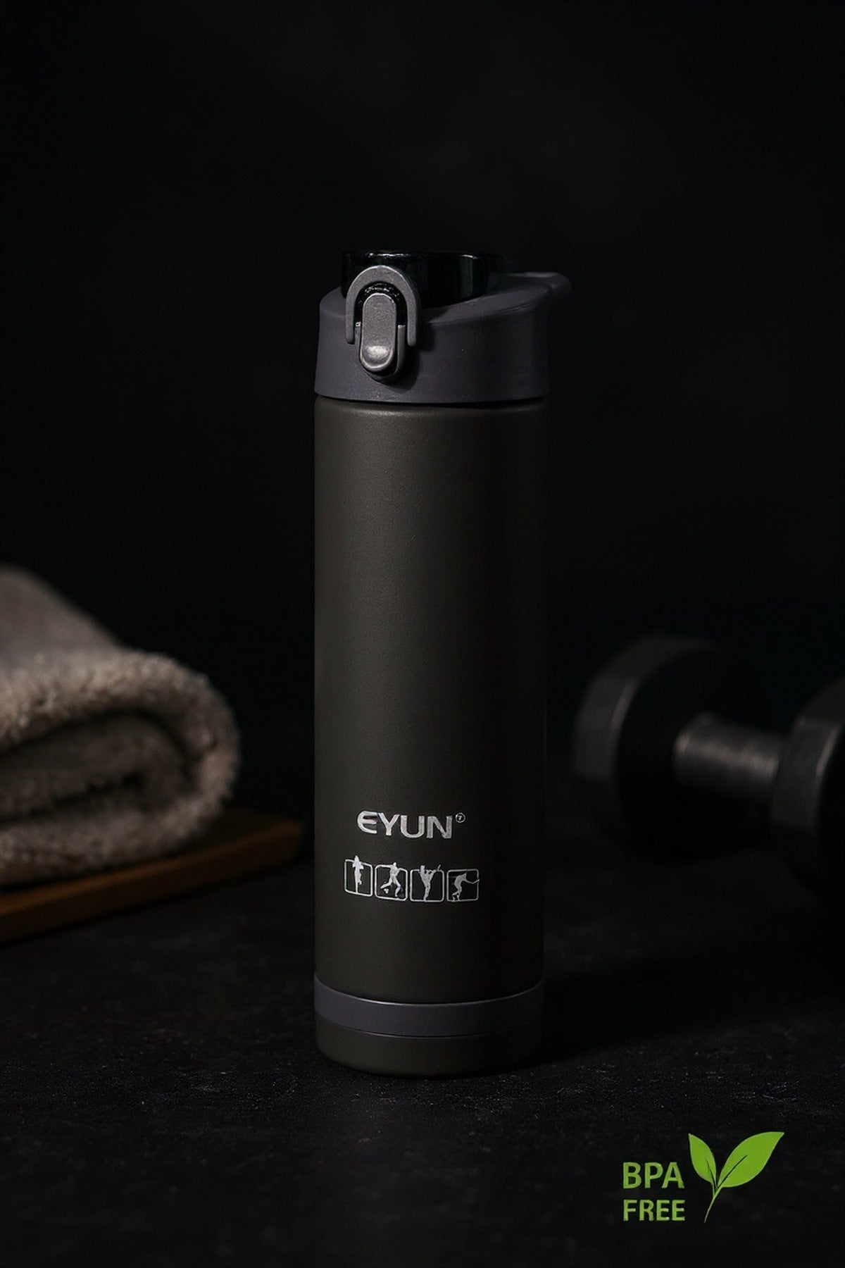 850 ml Athletix Matara Suluk Okul Spor yakın çekim detay görünümü