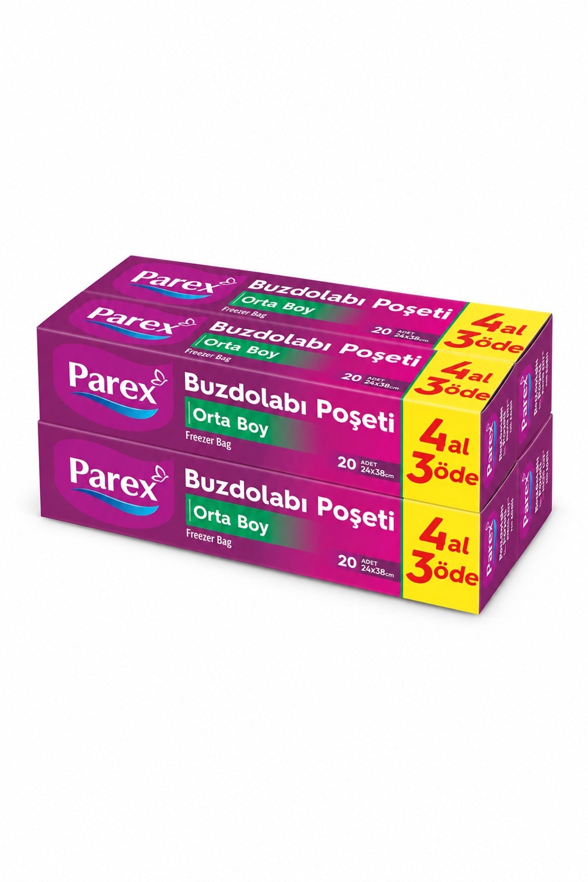 Parex Buzdolabı Poşeti Orta Boy 4 Al 3 Öde