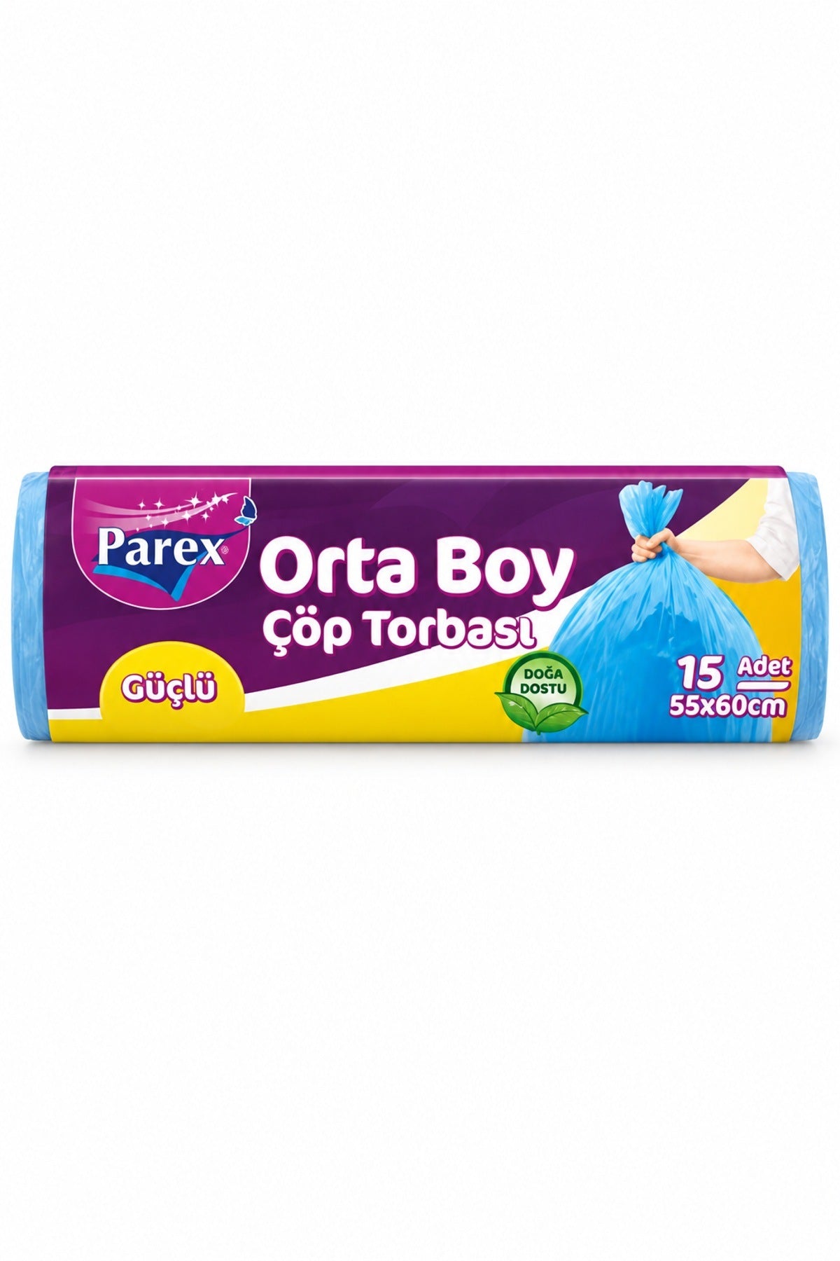 Parex Güçlü Çöp Torbası Orta Boy 15'li 55x60 cm