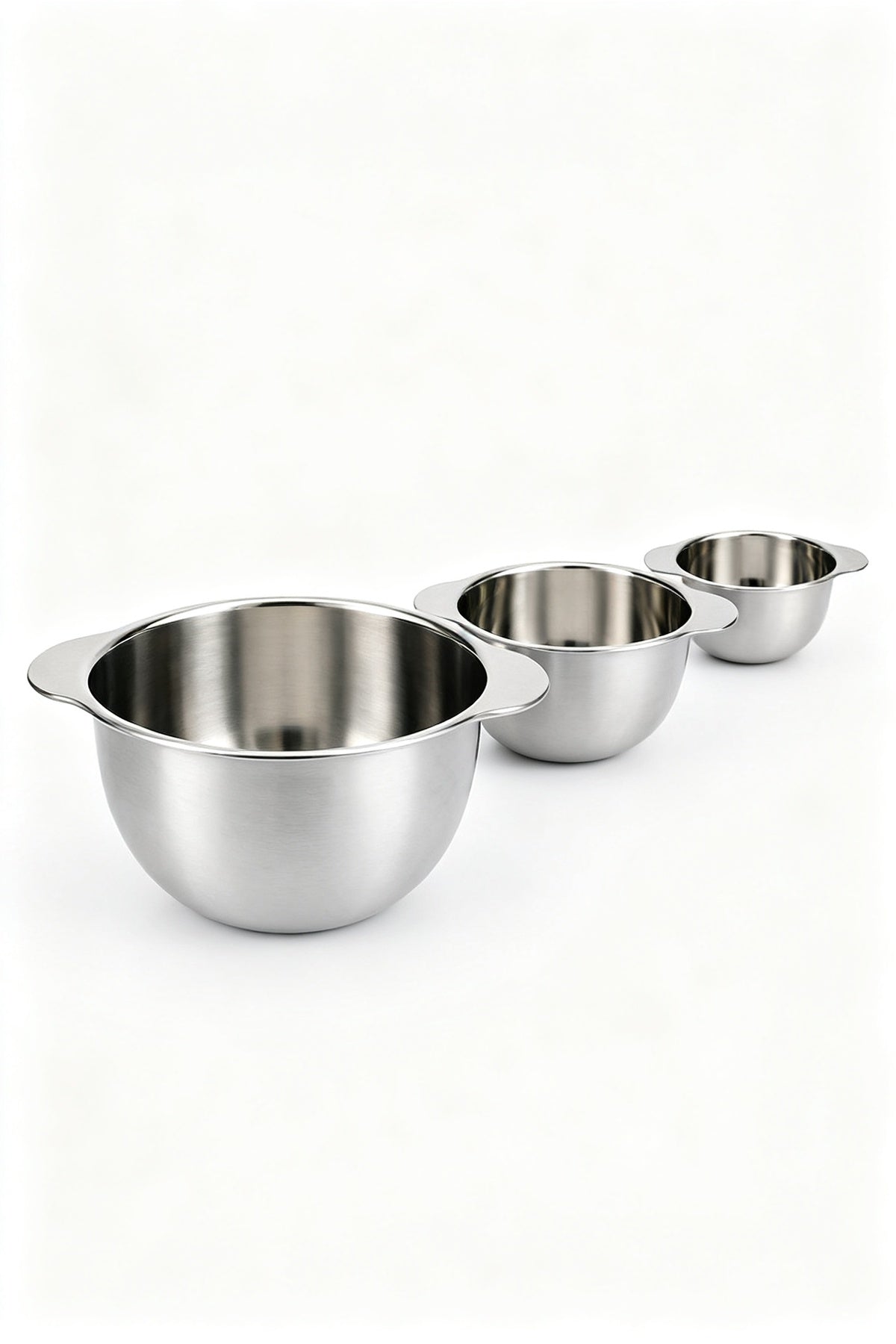 Paslanmaz Çelik Ölçekli Karıştırma Kabı 3'lü Set — 1500 / 1850 / 2400 ml 2