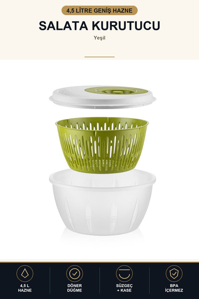 Salata Kurutucu 4,5 L