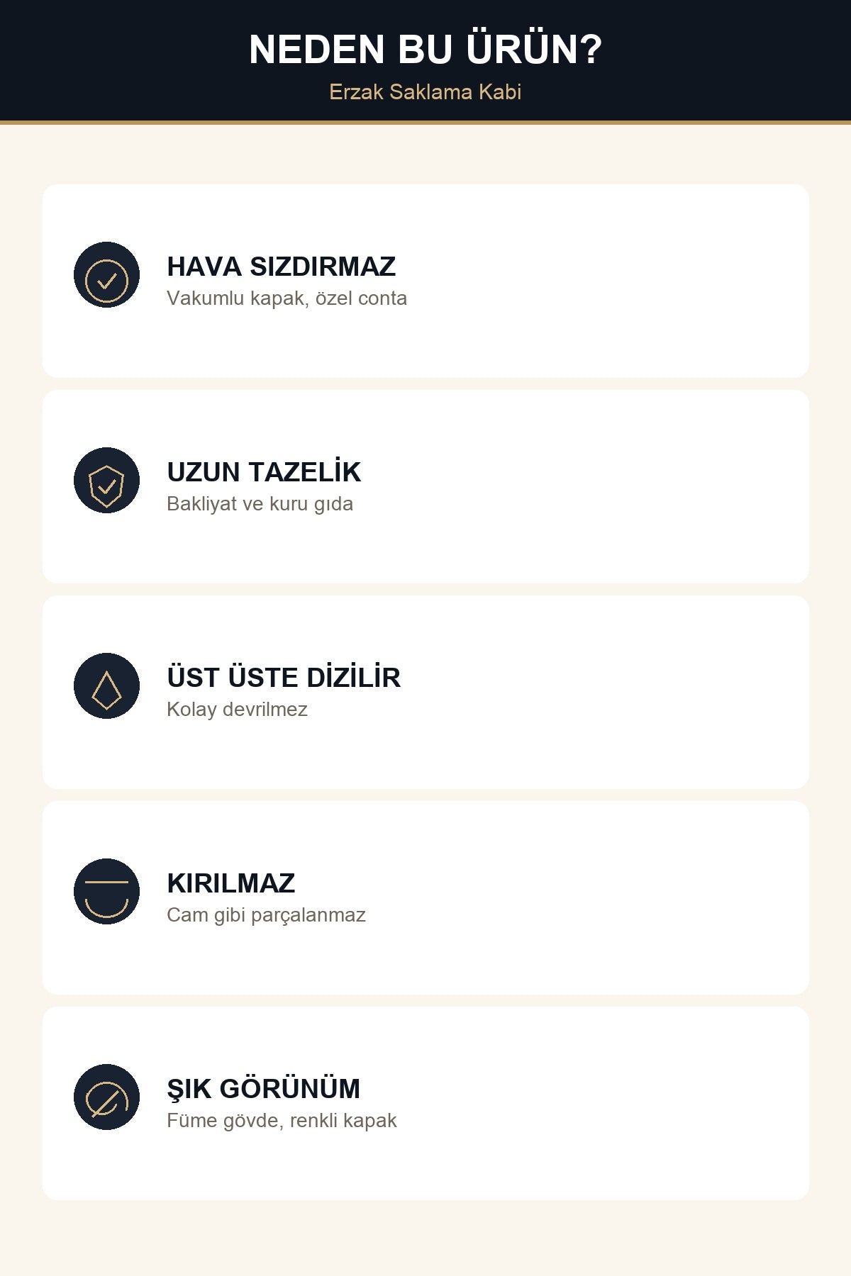 Vakumlu Erzak Saklama Kabı 1 L Hava Sızdırmaz Kapaklı Füme Bakliyat Ma Siyah Kapak