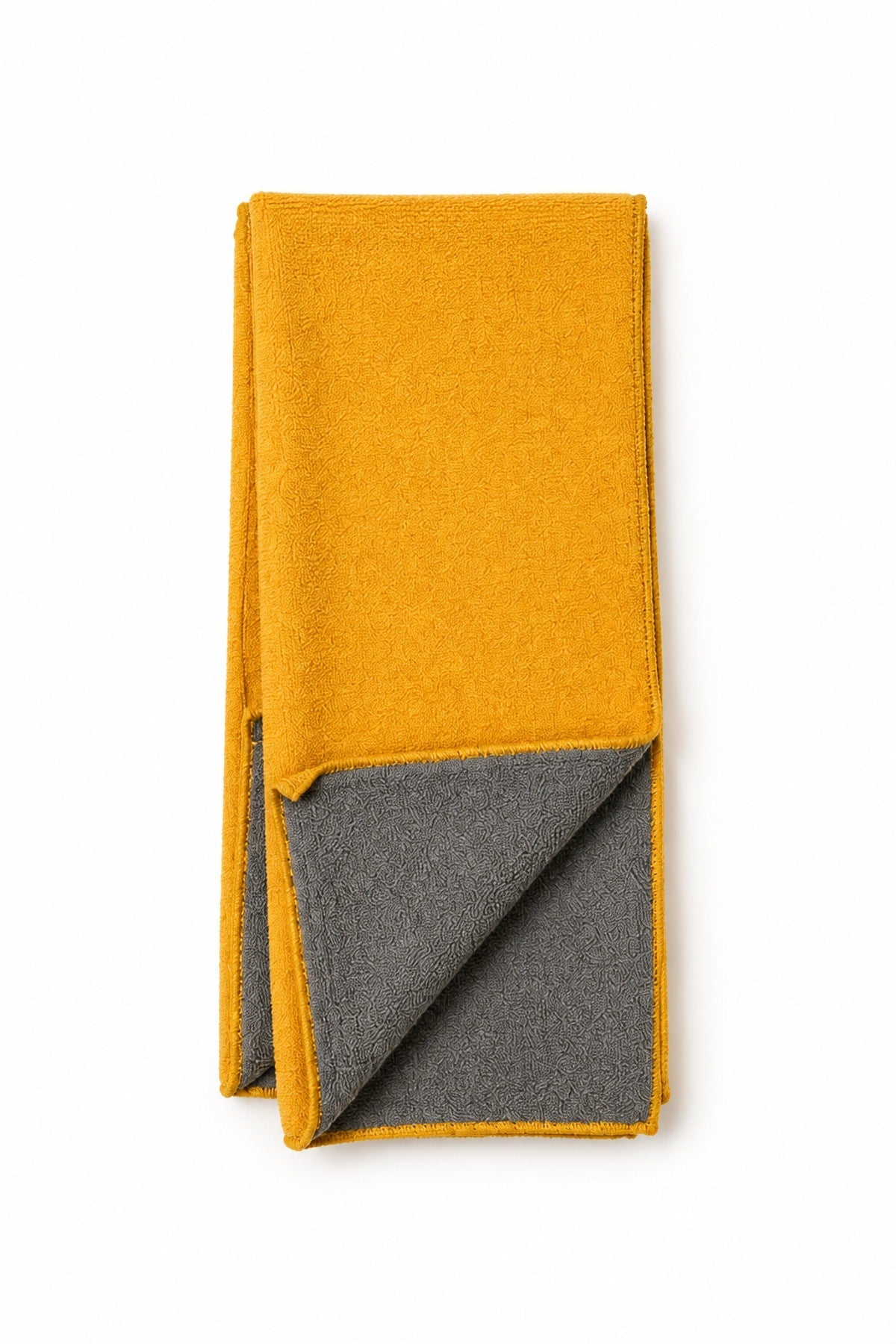 Mikrofiber Temizlik Bezi 40x40 cm Hardal Çift Taraflı Cam Araç Mutfak