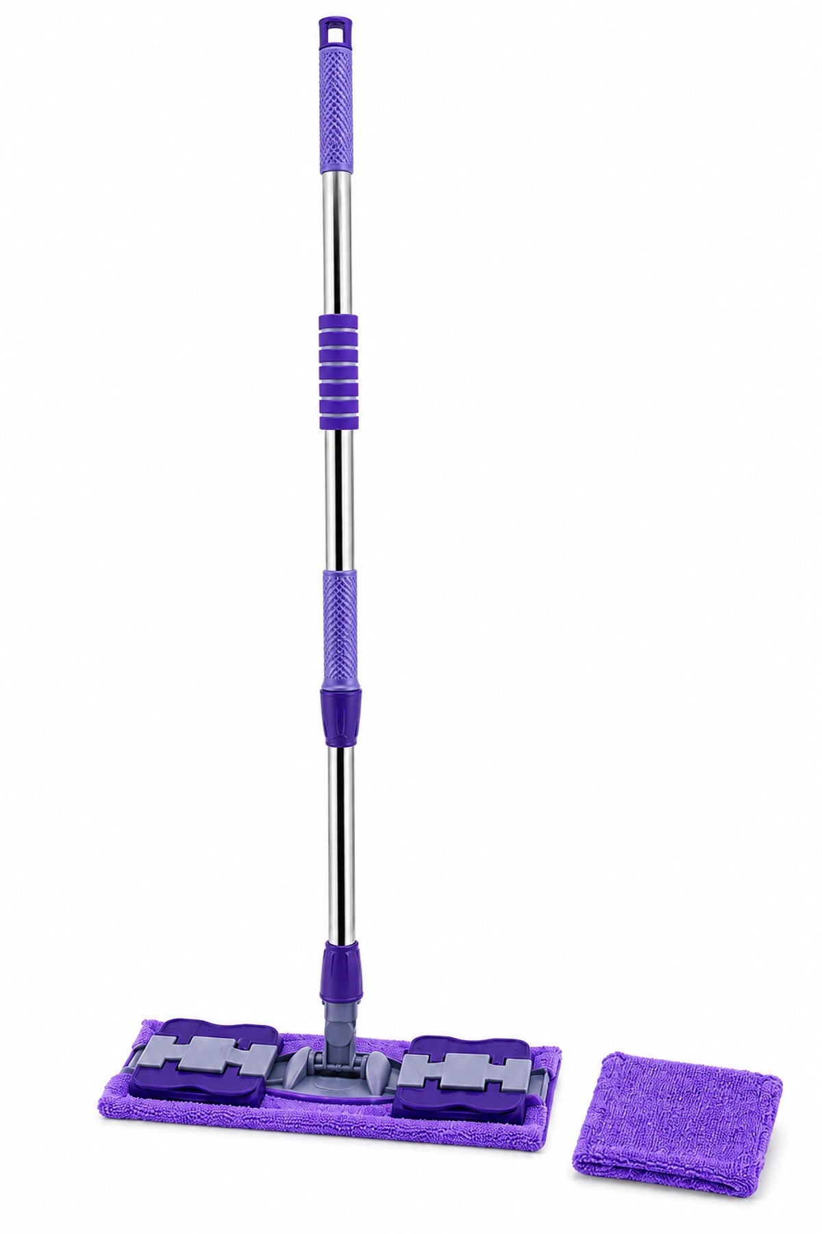 Mandallı Palet Mop Yedek Paspaslı 360° Döner Başlık 70-107 cm Uzayan S