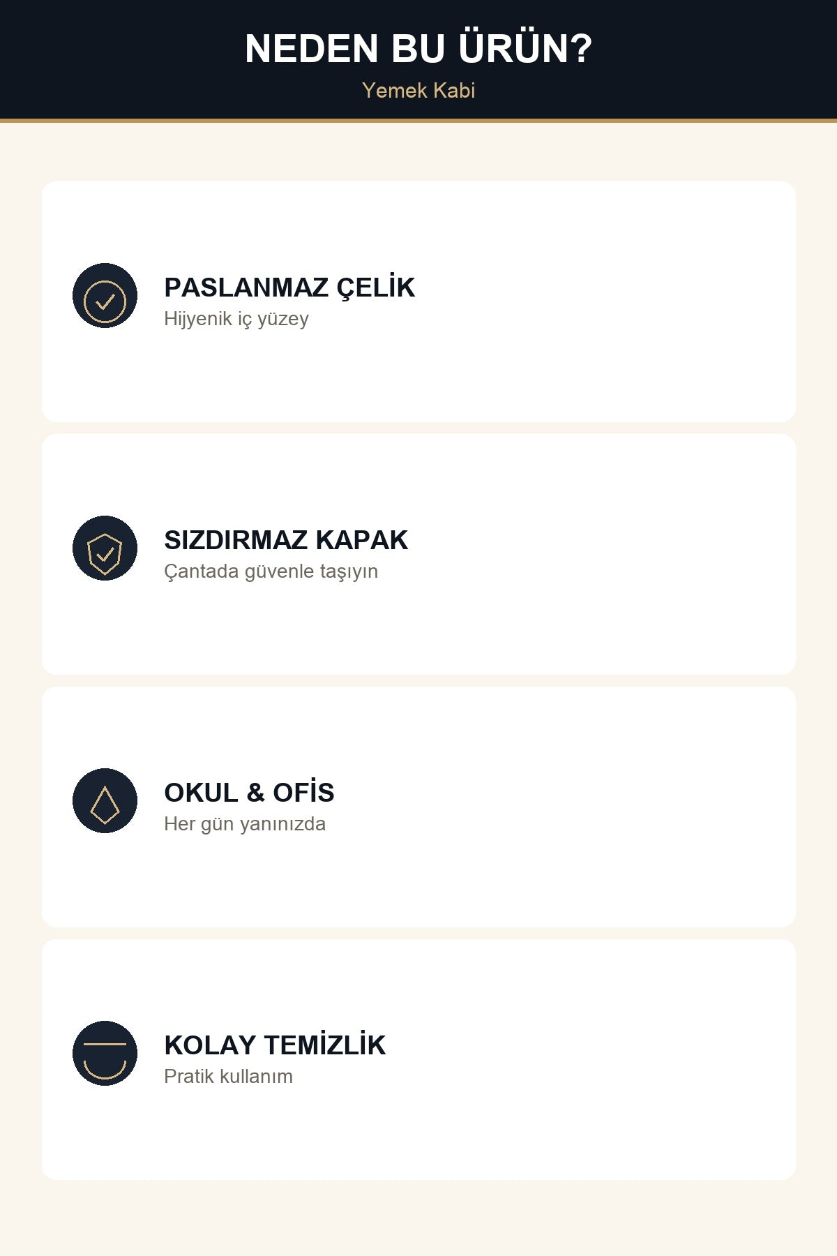 3 Bölmeli Paslanmaz Çelik Yemek Kabı Kaşıklı Klipsli Kapaklı Beslenme