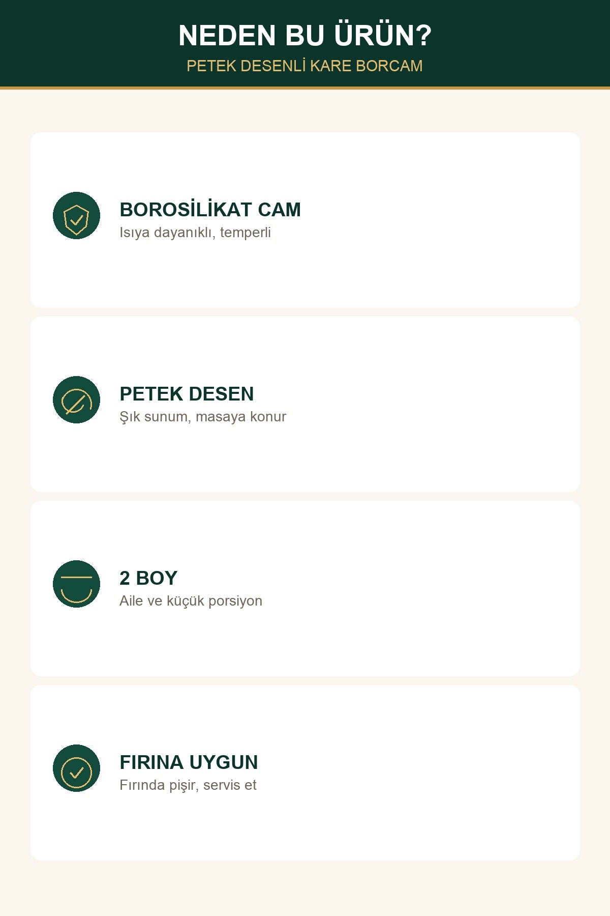 2'li Petek Desenli Kare Borcam Seti Borosilikat Cam Fırın Kabı 2,9 L +