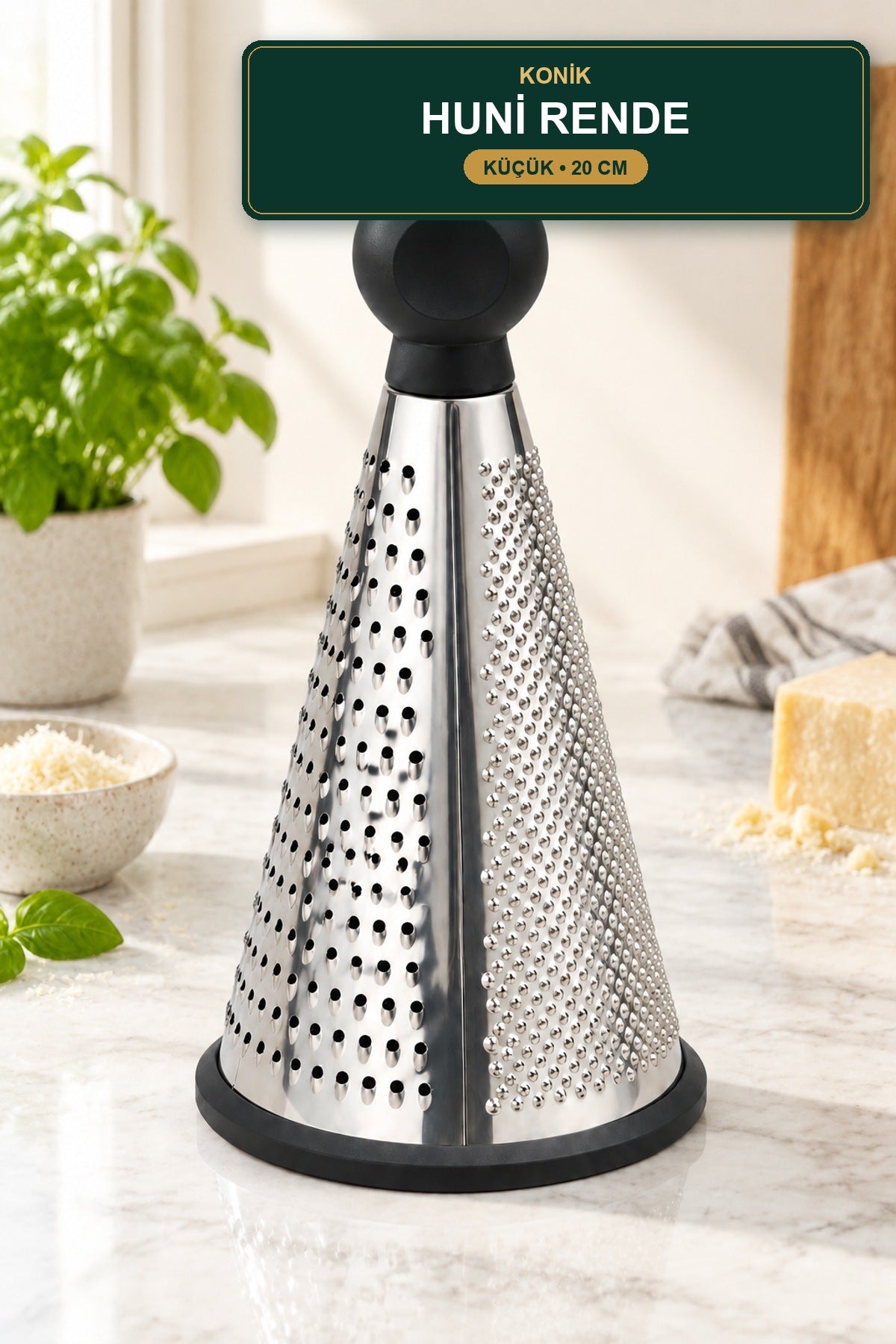 Konik Huni Rende Metal Gövde Topuz Saplı Küçük 20 cm