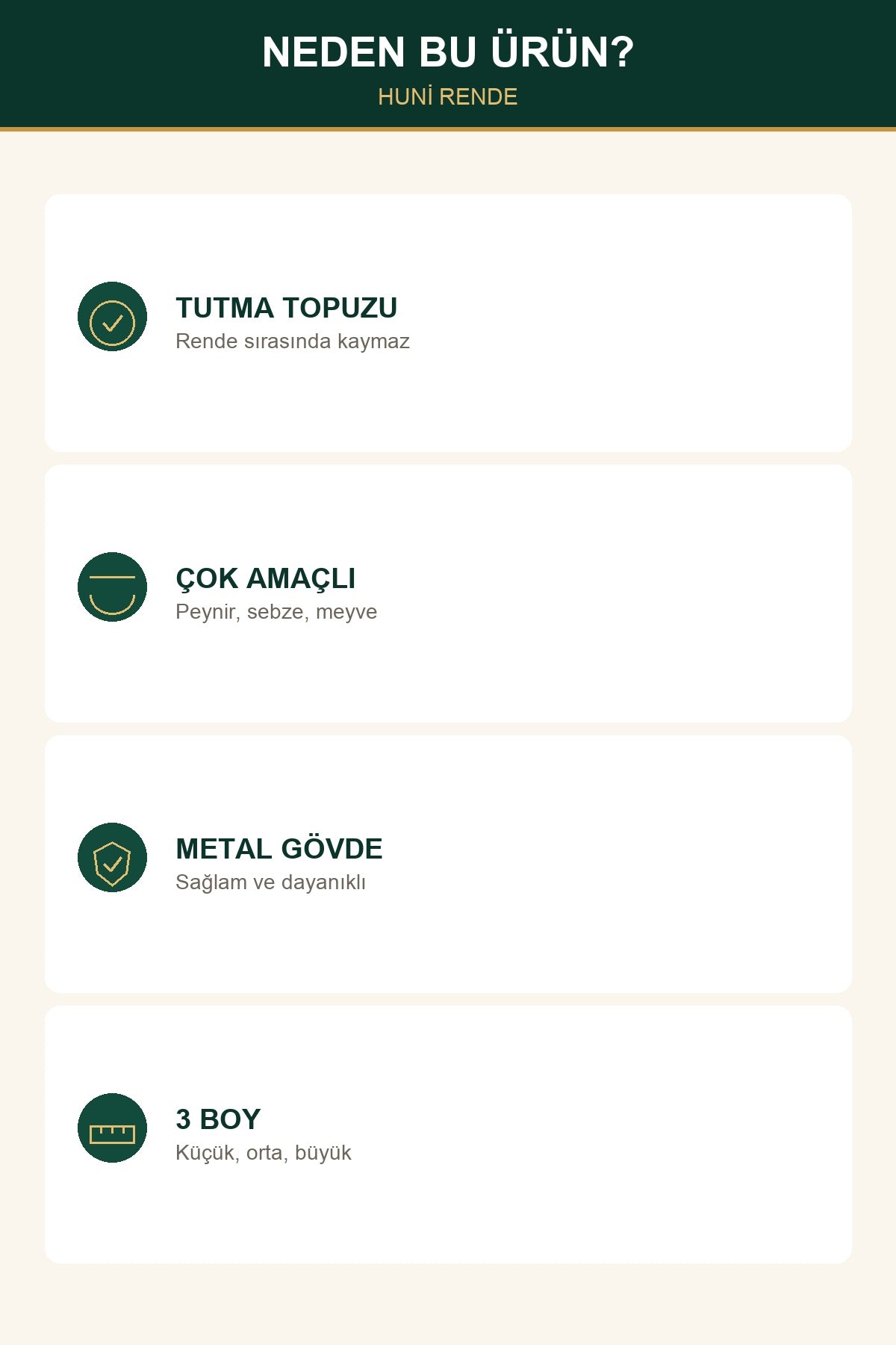 Konik Huni Rende Metal Gövde Topuz Saplı Küçük 20 cm