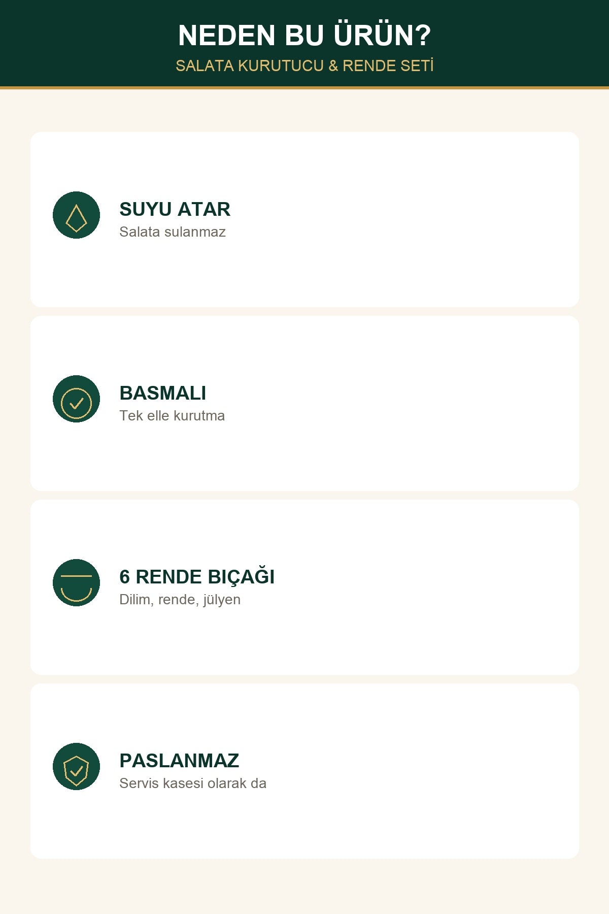 Paslanmaz Çelik Salata Kurutucu ve Rende Seti Basmalı Dilimleyici Kapa